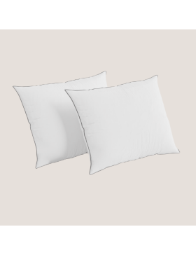 Juego de 2 almohadas rectangulares, 50x70cm, suave, funda desenfundable, Jean Louis Scherrer