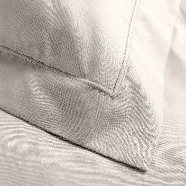 Taies d'oreiller x2 Percale 50x70 cm Naturel