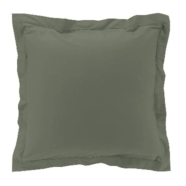 Taies d'oreiller x2 Percale 63x63 cm Vert