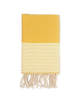 Fouta de Plage Nid d’Abeille 100% coton Grande Taille- Douceur et confort – Serviette de Plage - 100x200cm