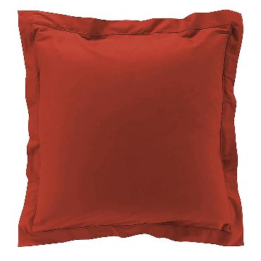 Taies d'oreiller x2 Percale 63x63 cm Rouge