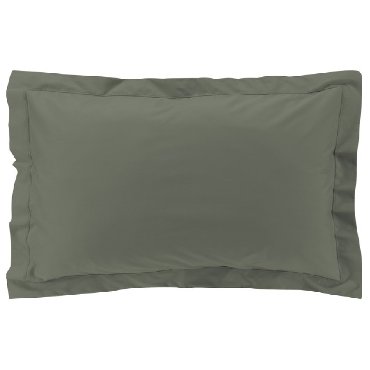 Taies d'oreiller x2 Percale 50x70 cm Vert