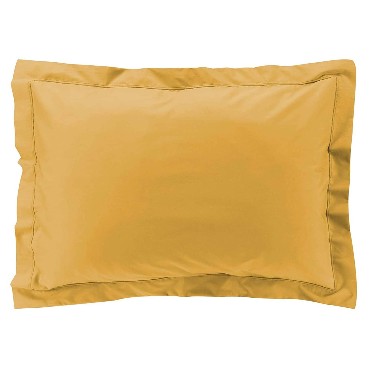 Taies d'oreiller x2 Percale 50x70 cm Jaune