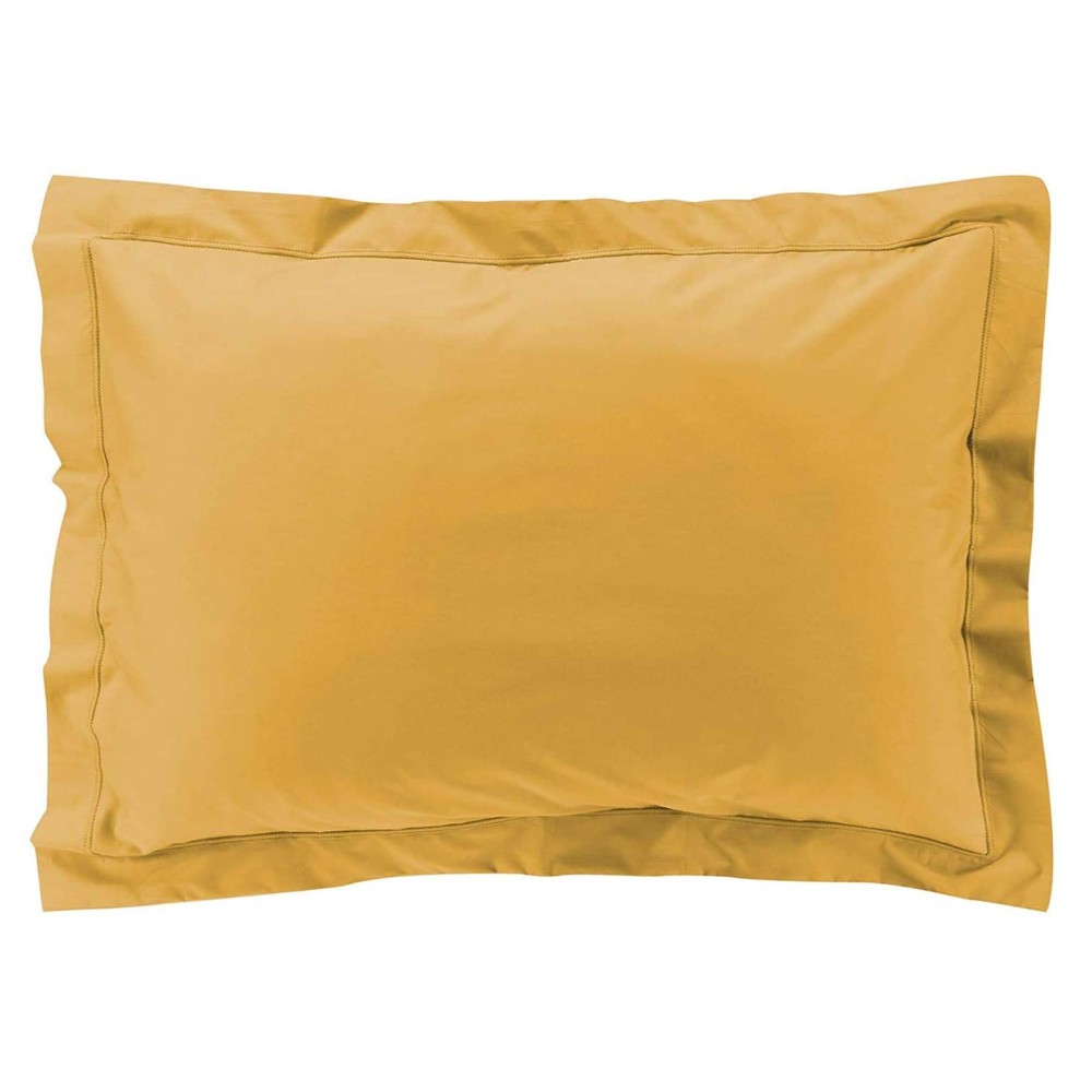 Taies d'oreiller x2 Percale 50x70 cm Jaune