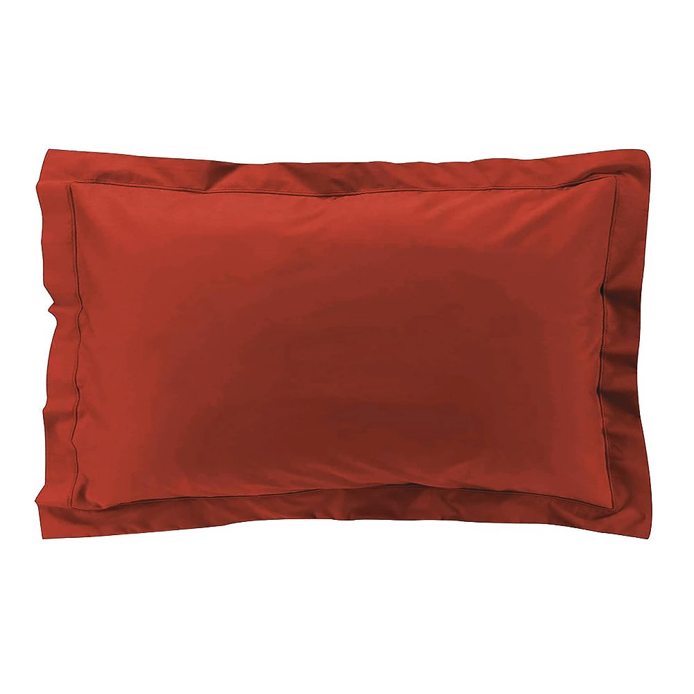 Taies d'oreiller x2 Percale 50x70 cm Rouge