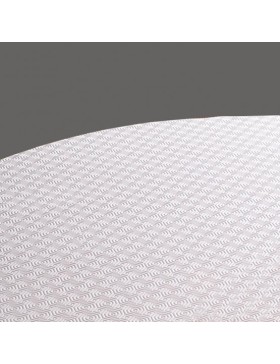 Bulgomme Dikke Tafelbeschermer - Rond Tafelkleed 135 cm - Wit