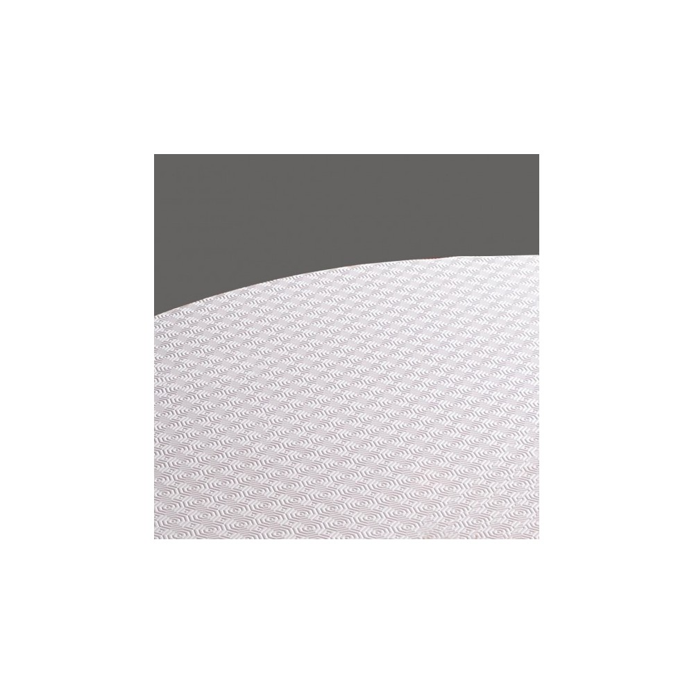 Bulgomme Dikke Tafelbeschermer - Rond Tafelkleed 135 cm - Wit