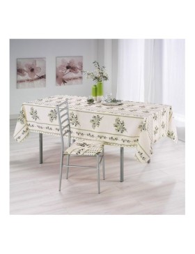 Mantel provenzal antimanchas Olivou, 100 % poliéster