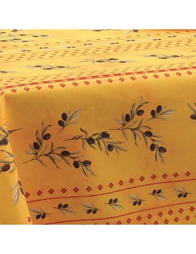 Tovaglia provenzale antimacchia Olivou, 100% poliestere