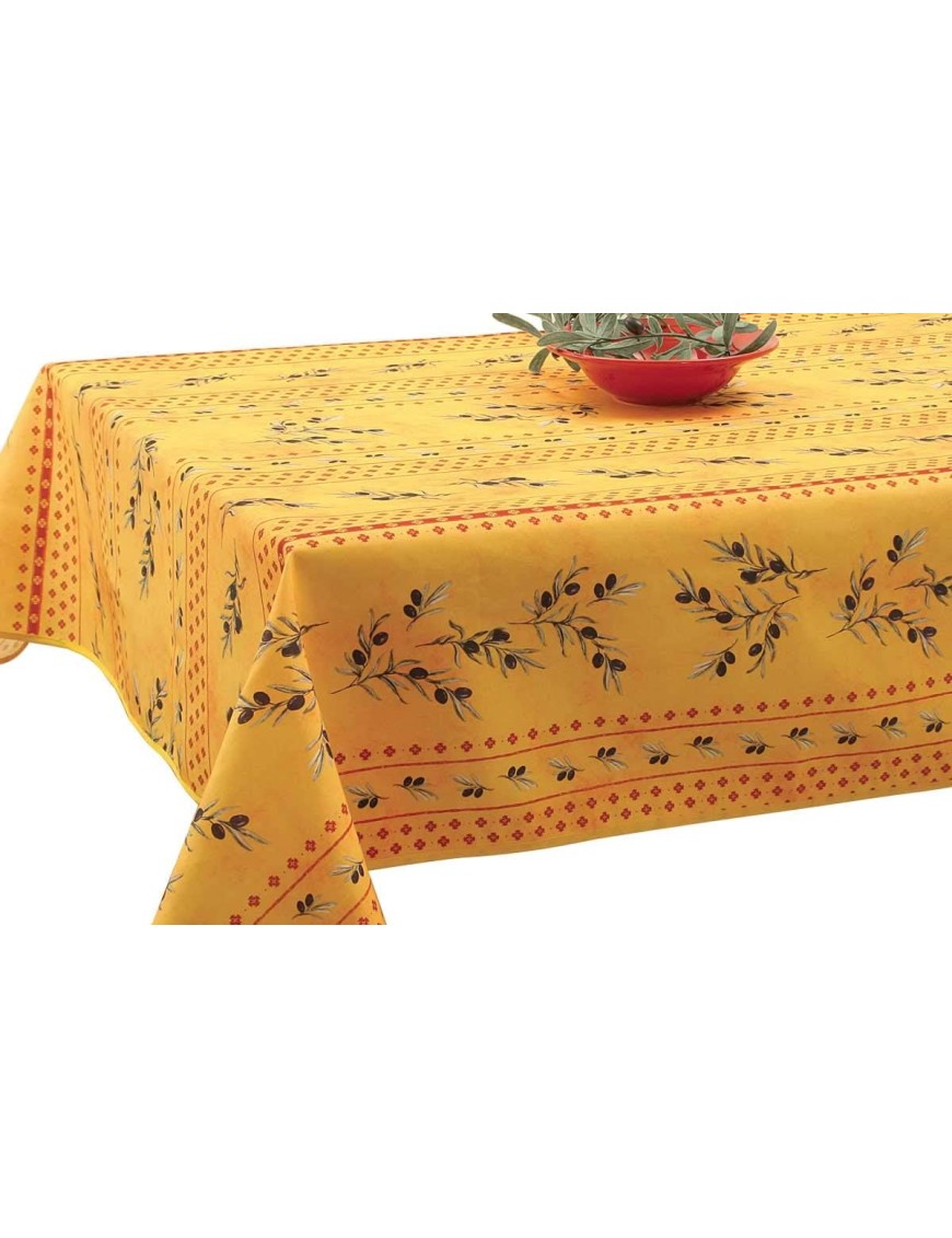 Nappe Provençale Anti-Tâche Olivou 100% Polyester