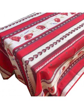 Nappe de Table Anti-Tâches Motif Castelanne 100% Polyester