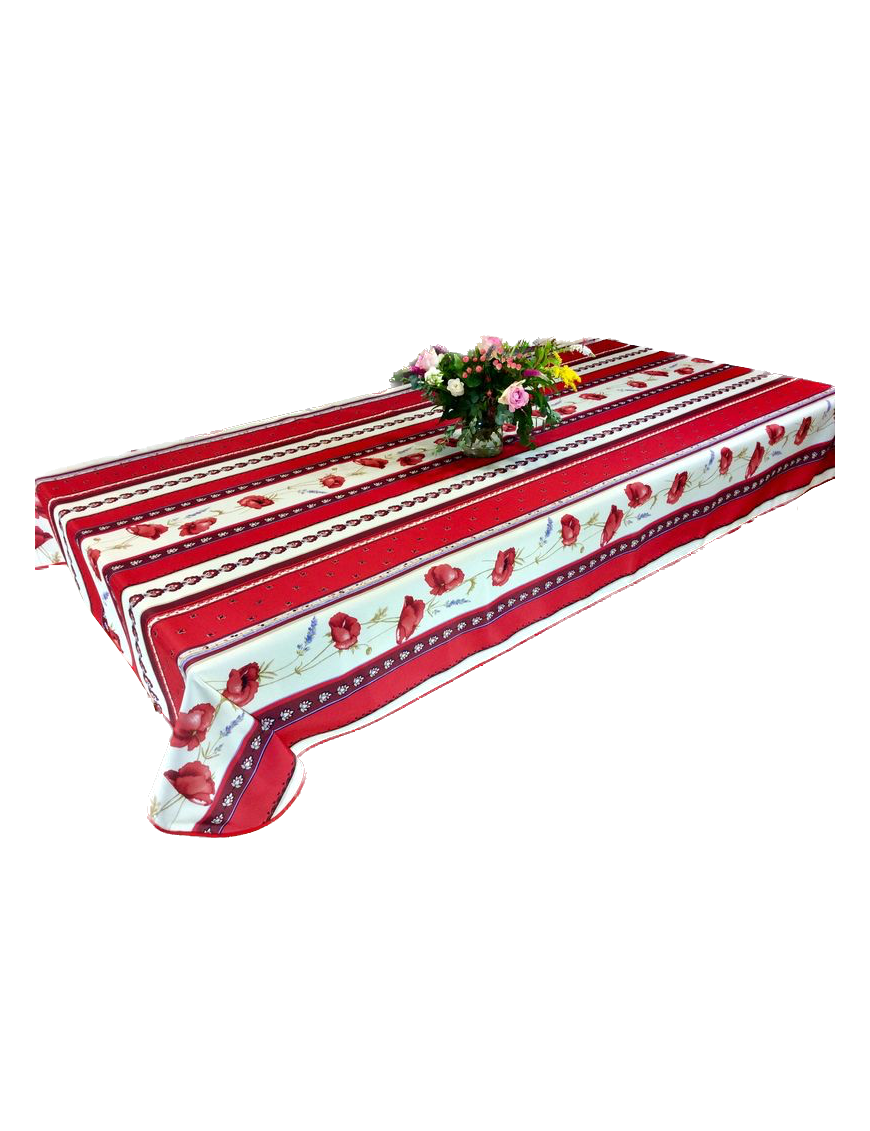 Nappe de Table Anti-Tâches Motif Castelanne 100% Polyester