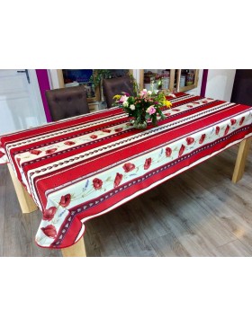 Nappe de Table Anti-Tâches Motif Castelanne 100% Polyester