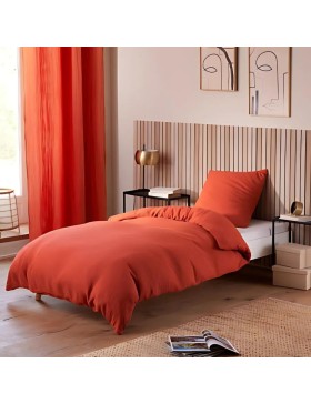 Katoenen gaas beddengoedset - voor eenpersoonsbed - dekbedset 140x200cm
