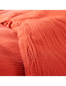 Bettwäscheset aus Baumwollgaze – für Einzelbett – Bettdeckenset 140 x 200 cm