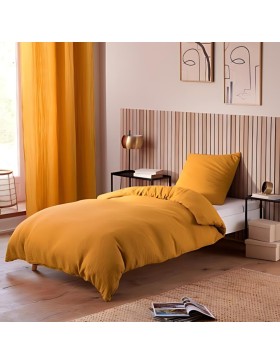 Katoenen gaas beddengoedset - voor eenpersoonsbed - dekbedset 140x200cm