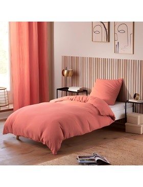 Katoenen gaas beddengoedset - voor eenpersoonsbed - dekbedset 140x200cm