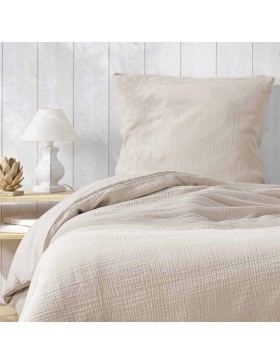 Bettwäscheset aus Baumwollgaze – für Einzelbett – Bettdeckenset 140 x 200 cm