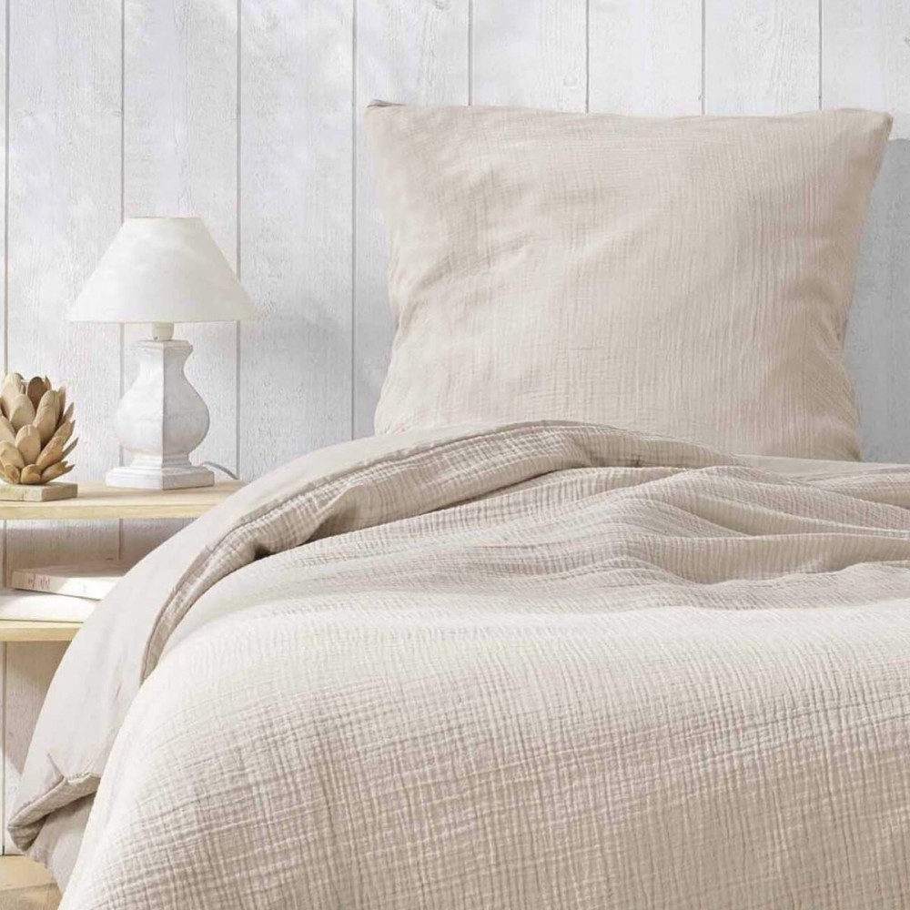 Bettwäscheset aus Baumwollgaze – für Einzelbett – Bettdeckenset 140 x 200 cm