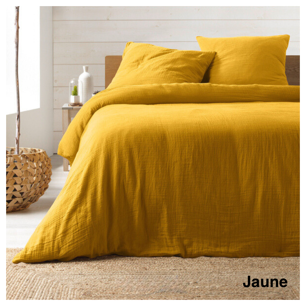 Juego de cama de gasa de algodón 240x260cm_