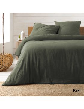 Juego de cama de gasa de algodón 240x260cm_