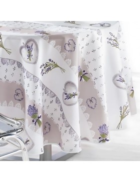 Tovaglia provenzale antimacchia, fascino naturale, 100% poliestere