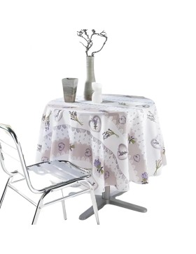 Nappe Provençale Anti-Tâche Charme Naturel 100% Polyester