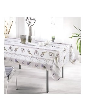Promo Leinen Provençal Tischdecke Rechteckig Fleckenabweisend Natürlicher Charme 100% Polyester