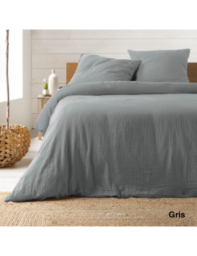 Jogo de roupa de cama em gaze de algodão, 240 x 220 cm