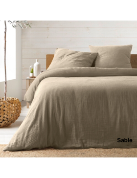 Juego de cama de gasa de algodón 240 x 220 cm