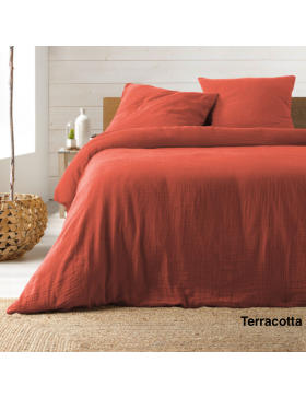 Juego de cama de gasa de algodón 240 x 220 cm