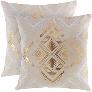 Lot de 2 Coussins déco 45 x 45 cm - Cybele