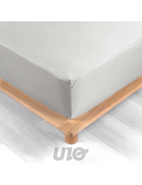 Sábana bajera ajustable de percal - Bolsillo de 30 cm