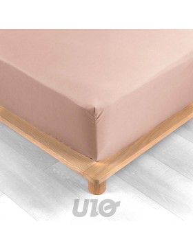 Lençol de percal com elástico - bolso de 30 cm