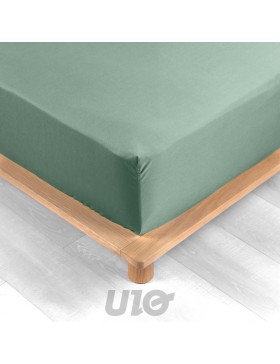 Lençol de percal com elástico - bolso de 30 cm