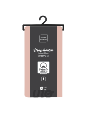 Lenzuolo con angoli in percalle - tasca da 30 cm