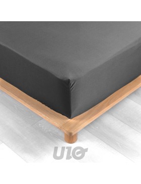 Sábana bajera ajustable de percal - Bolsillo de 30 cm