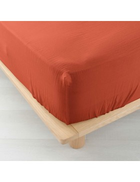 Drap Housse Gaze de coton - Bonnet 30 Cm - Plusieurs Tailles - Plusieurs Coloris