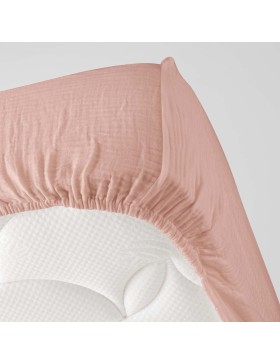 Drap Housse Gaze de coton - Bonnet 30 Cm - Plusieurs Tailles - Plusieurs Coloris