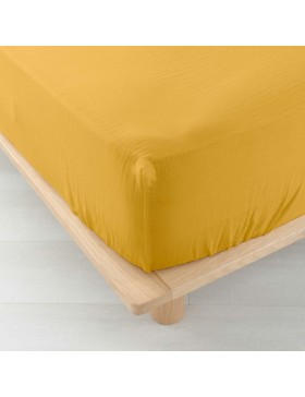 Drap Housse Gaze de coton - Bonnet 30 Cm - Plusieurs Tailles - Plusieurs Coloris