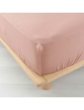 Drap Housse Gaze de coton - Bonnet 30 Cm - Plusieurs Tailles - Plusieurs Coloris