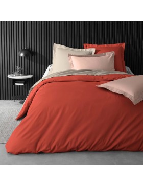 Funda nórdica de percal lisa: juego de cama de lujo y confort