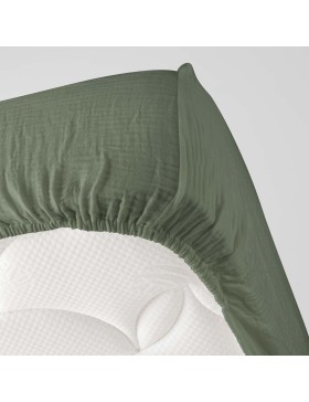 copy of Drap Housse Gaze de coton - Bonnet 30 Cm - Plusieurs Tailles - Plusieurs Coloris_