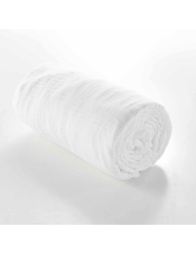 Lenzuolo con angoli in garza di cotone - Tasca profonda 30 cm - Varie misure - Vari colori