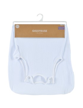 Gigoteuse Bébé Sans Manches - 100% Gaze de Coton Doux avec Zip Latéral