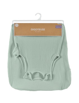 Gigoteuse Bébé Sans Manches - 100% Gaze de Coton Doux avec Zip Latéral