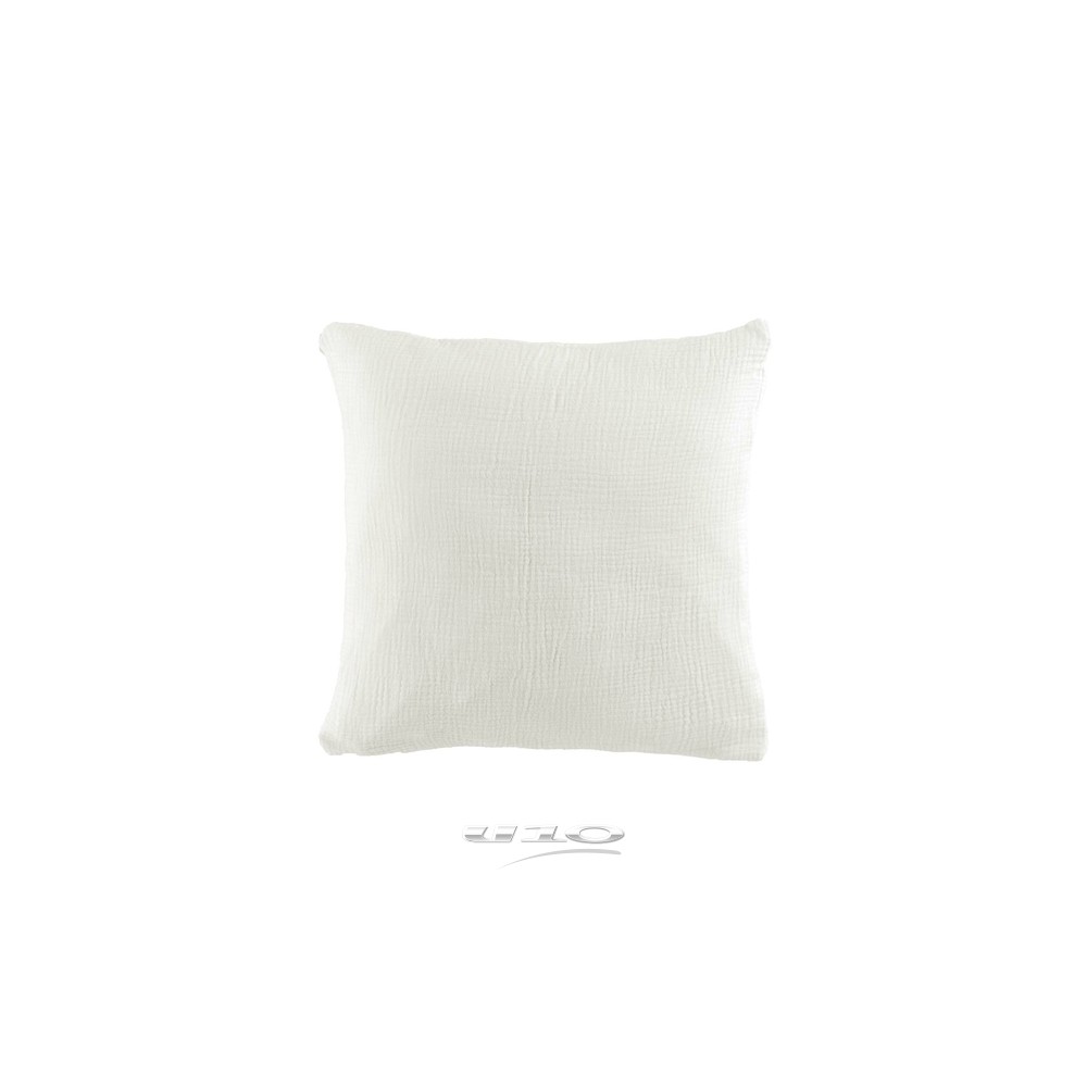Coussins en Gaze de coton Blanc 40 x 40 cm Coussins en Gaze de coton Blanc 40 x 40 cm