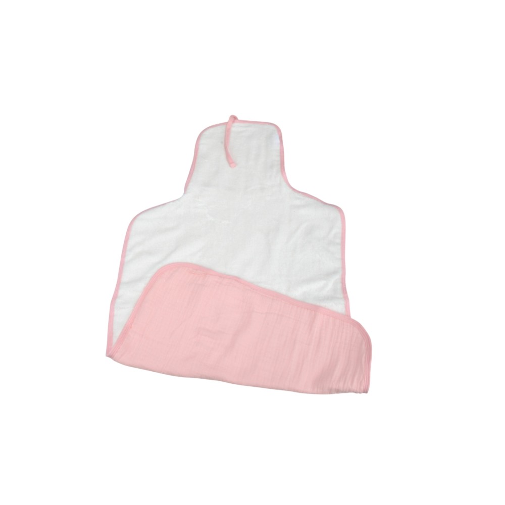 Materassino fasciatoio portatile 44x75 cm - Garza di cotone + spugna con maniglia