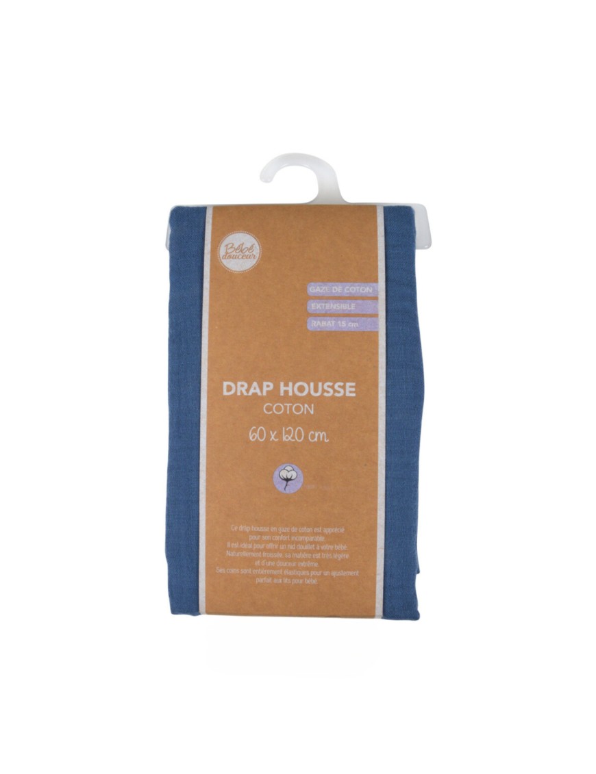 Drap-Housse Bébé 100% Gaze de Coton – Doux, Respirant et Facile à Entretenir