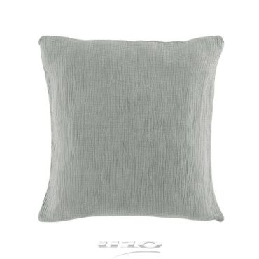 Coussins en Gaze de coton Gris 40 x 40 cm